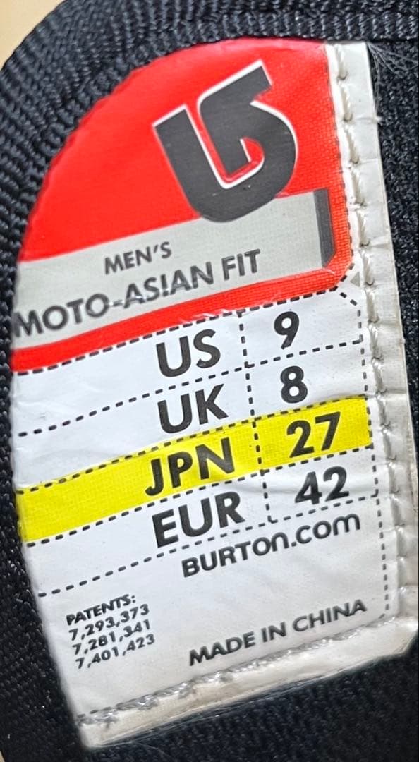 【即日発送】BURTON スノボブーツMOTO-ASIAN FIT 27.0cm