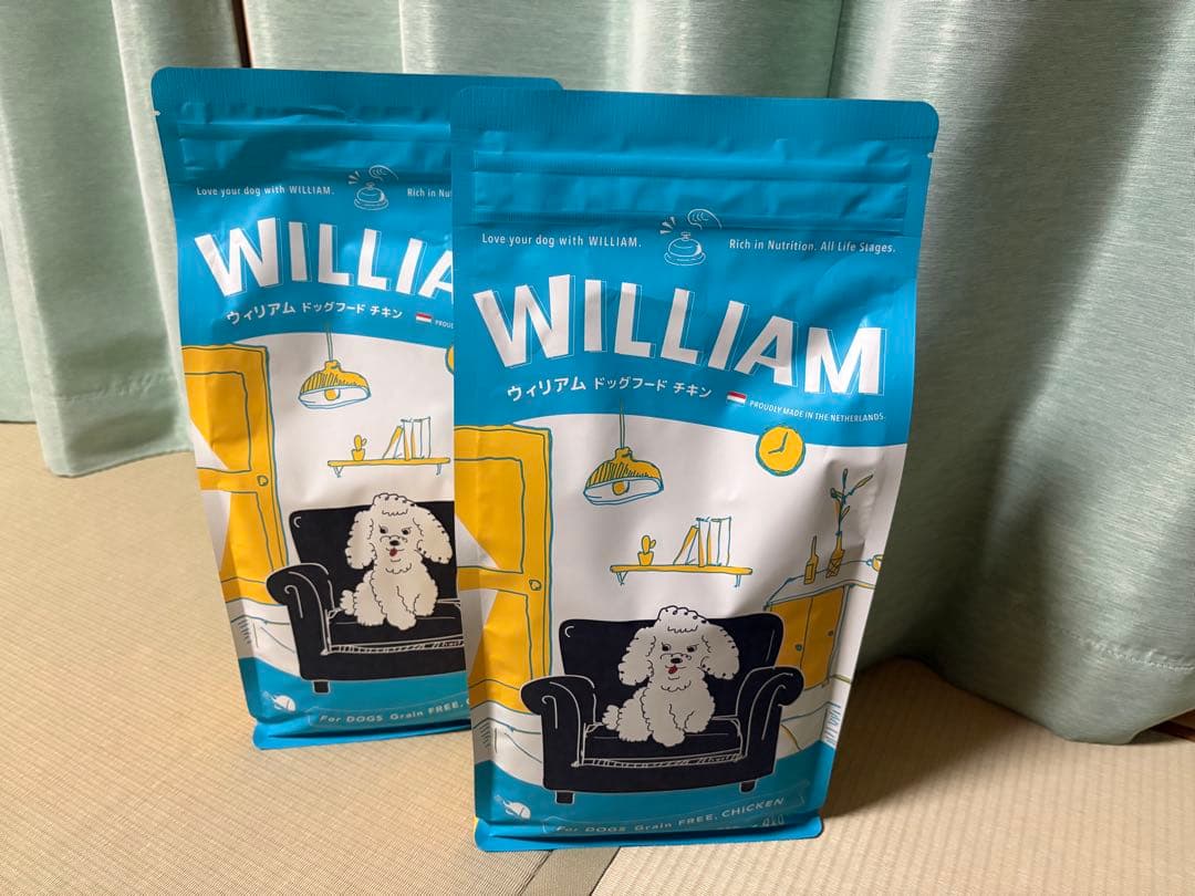 WILLIAM ドッグフード チキン 1.8kg✖️２袋