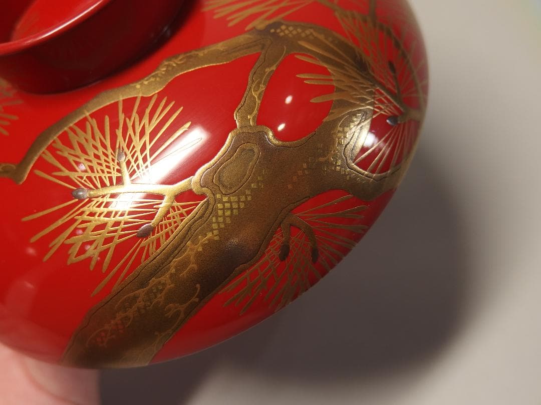 時代蒔絵鳳凰図盃一対/隠れ蓑/宝尽くし/吉祥紋/酒盃/加賀蒔絵