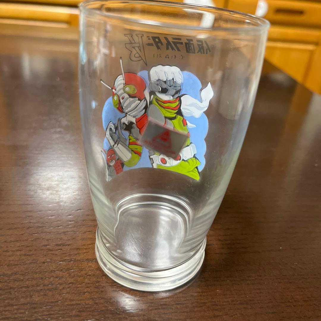 昭和レトロ　未使用品　仮面ライダーV3 グラス　当時物　レア　昔の物　懐かしい