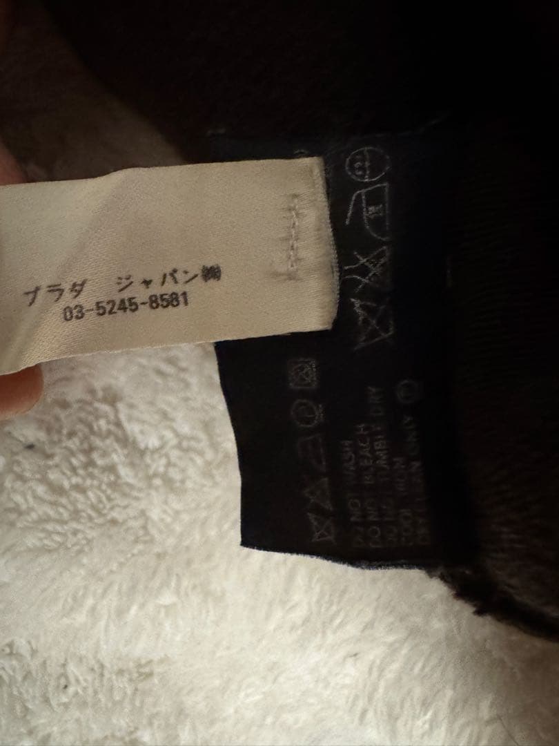 PRADA ダークブラウン カシミヤニットセーター 46