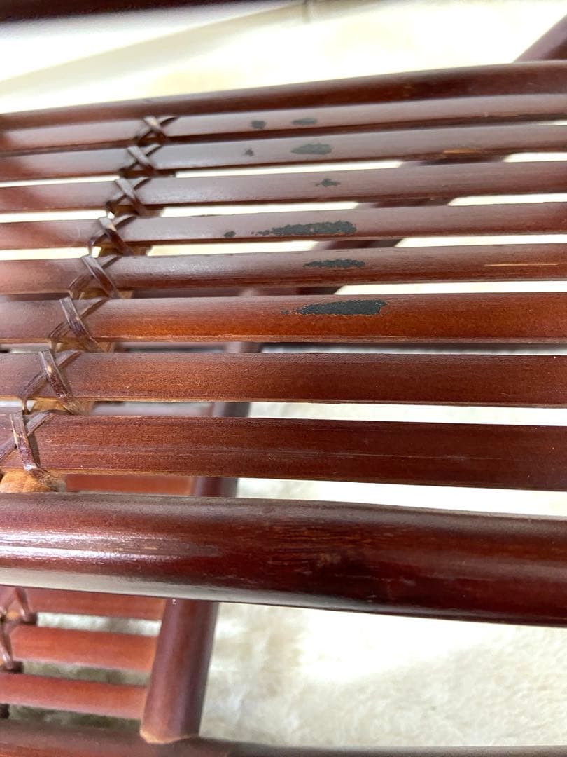 八角型飾り棚　茶器棚　珍品収納　コレクション棚　竹工芸　茶道具　アンティーク