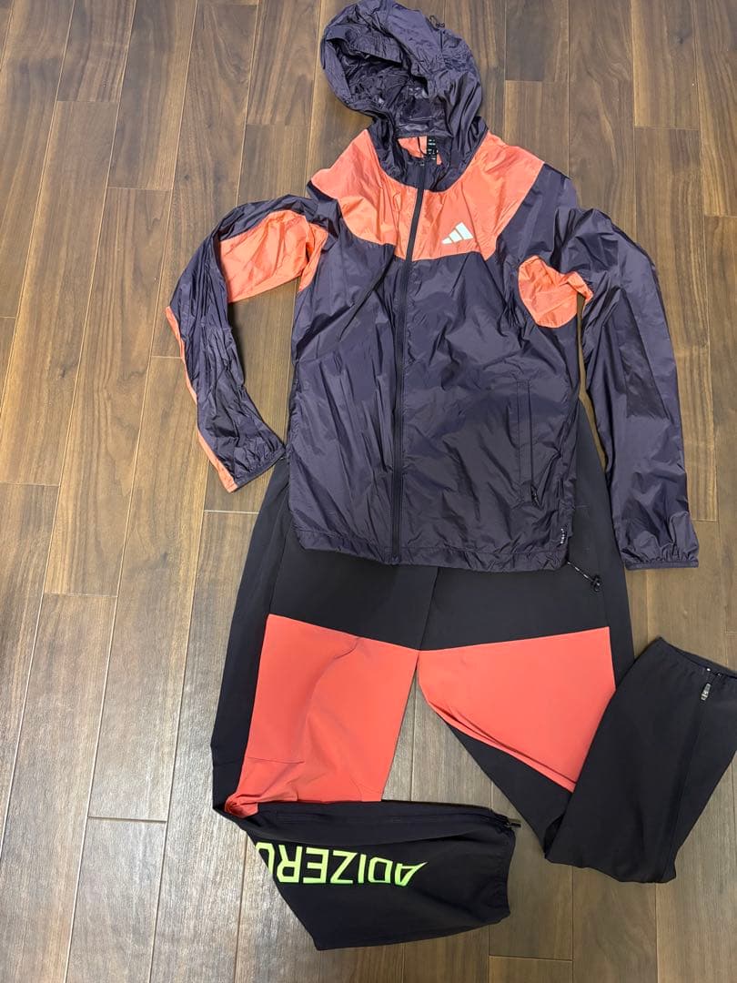 【adidas】 アディゼロ 上下セットアップ ジャケット パンツ　M