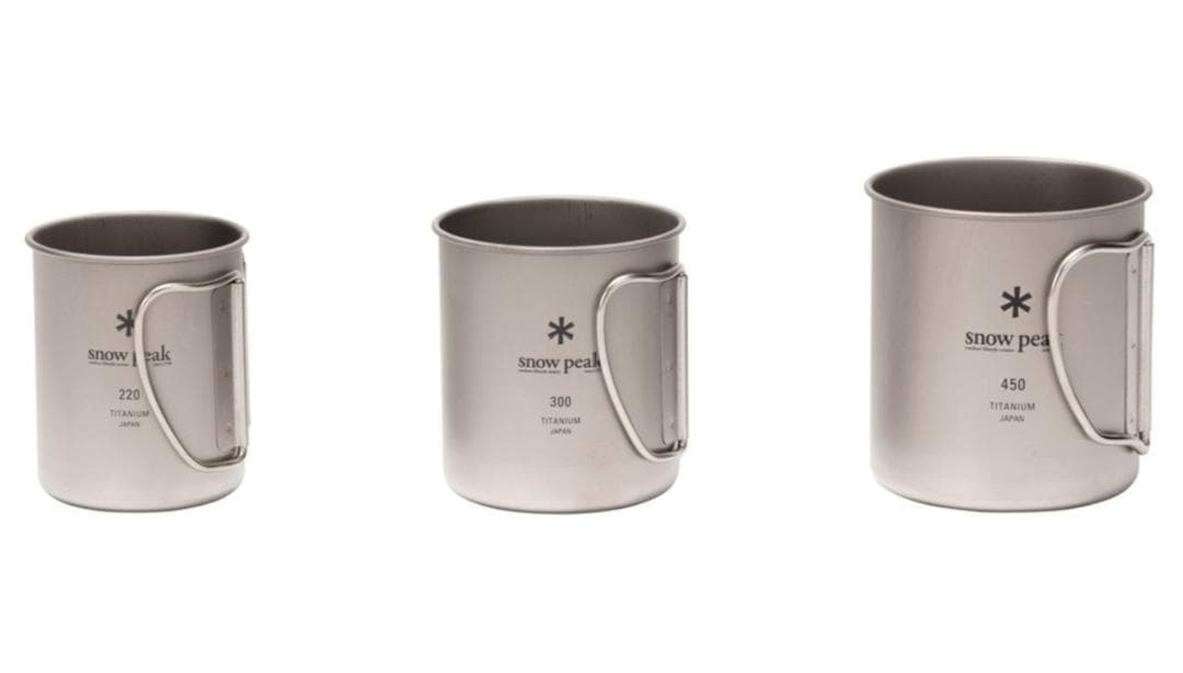  peak チタン マグカップ 3点セット　220/300/450ml