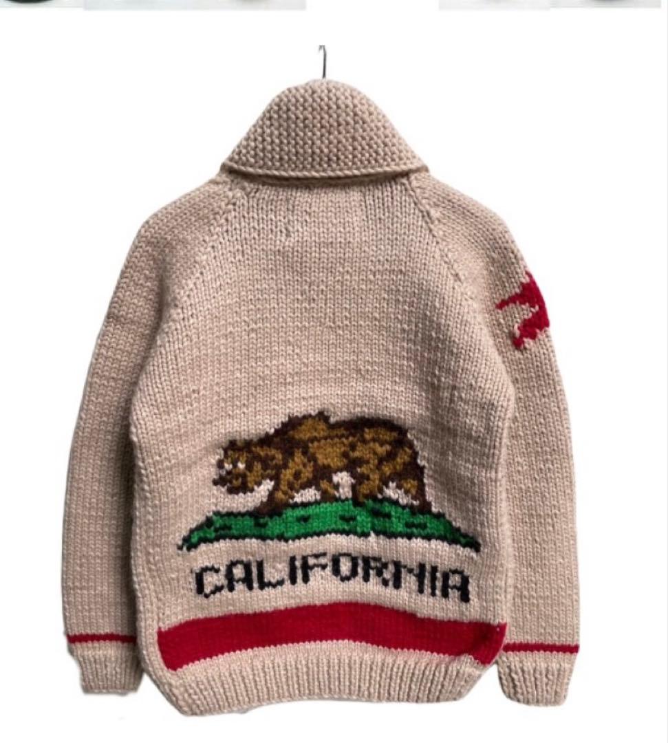 ぼさぼさ様KANATA/カナタカウチン　カリフォルニア州旗モデルB　beige