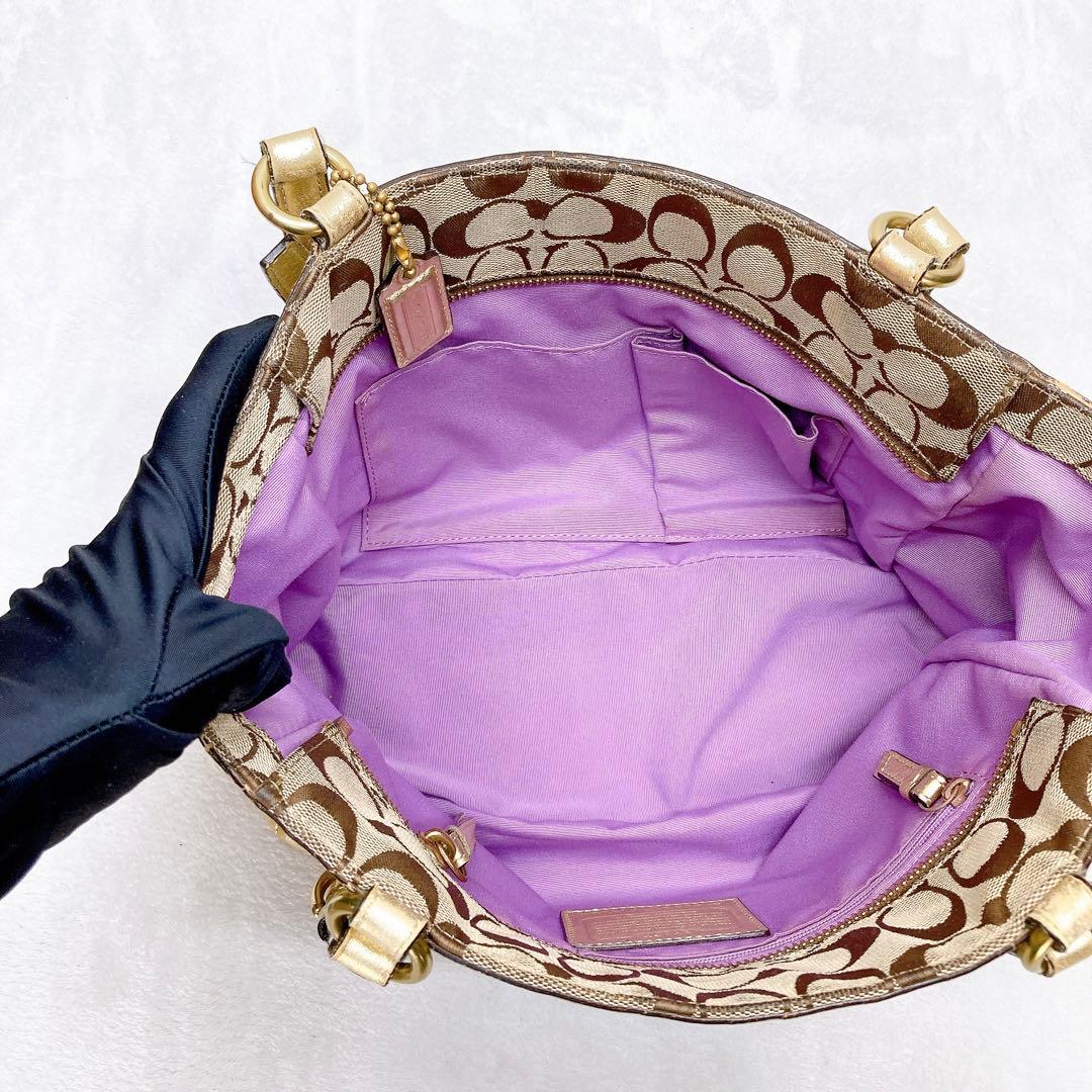 バッグ Coach Patchwork Signature TurnLock y2k