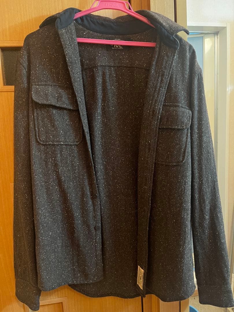 RRLダブルアールエル ウール混 シャツジャケット XS ネップ ラルフローレン