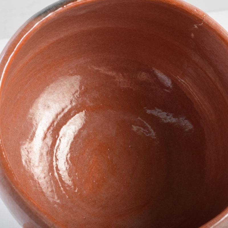 茶道具　吉村楽入作　赤楽茶碗　黒楽茶碗　一双　共箱　C　8998