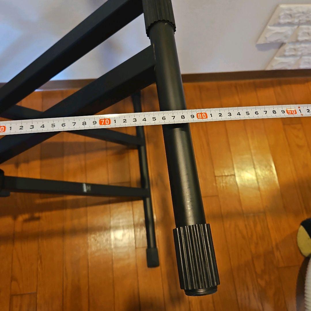 ashton２段　キーボードスタンド 　拡張スタンド高さ、幅調整可能 黒