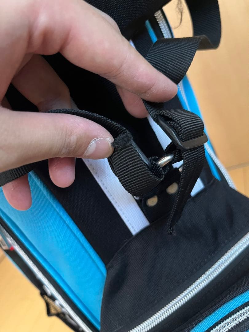 【ほぼ未使用】TYGJ golf キャディバッグ スタンド型 ブラック/ブルー