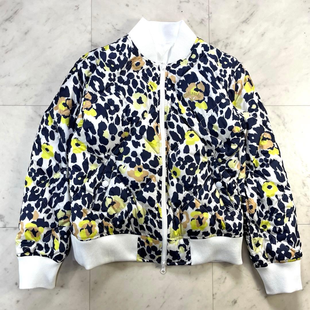 極美品♪キャロウェイ　2way リバーシブル　MA-1 花柄ダウンジャケット　L