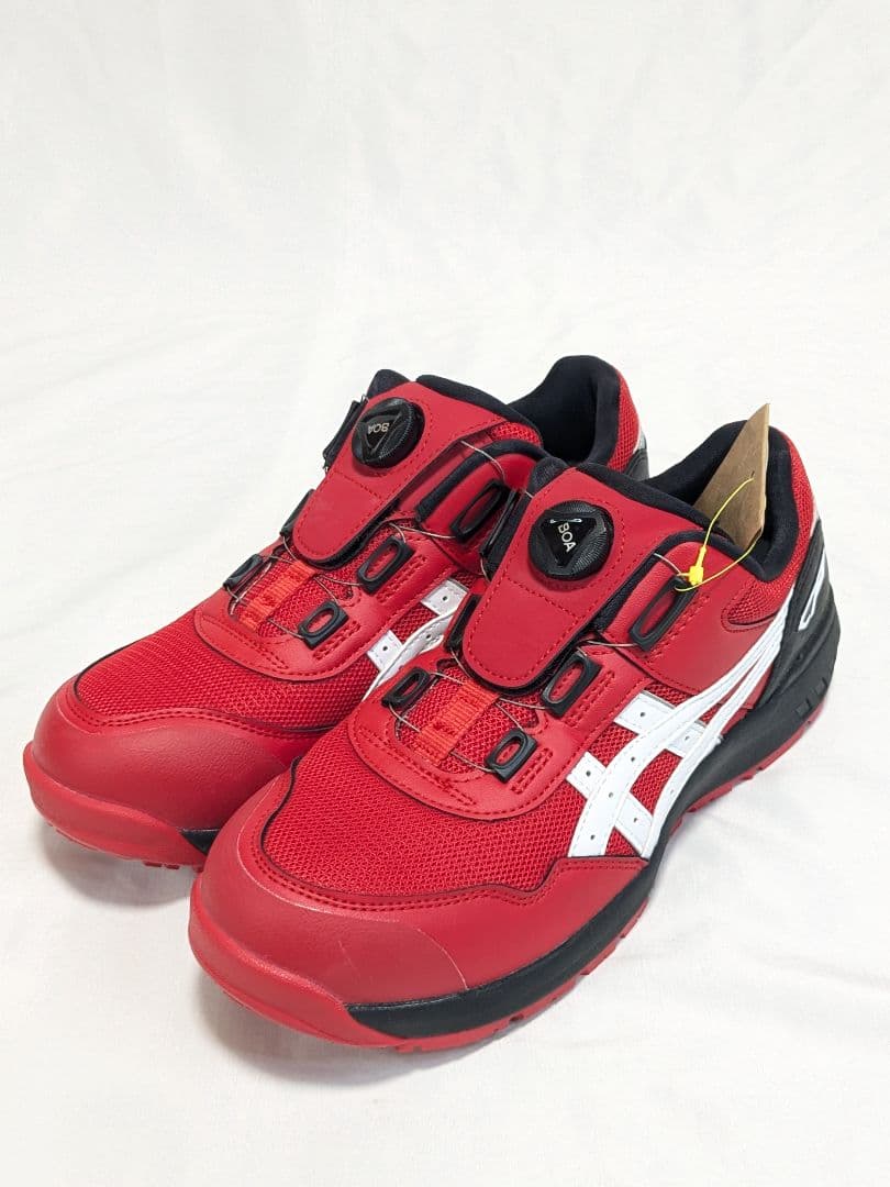未使用 安全靴 CP209 BOA asics アシックス 26cm レッド
