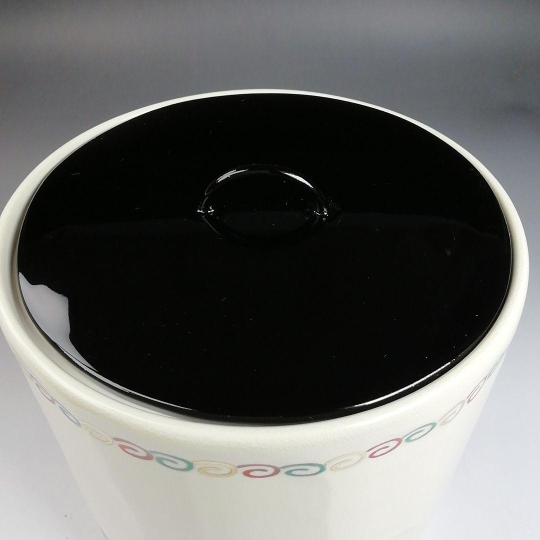 Ｔ９５６　水指　『仁清　唐子遊絵』『中村秋峰 造』『塗替蓋付』　共箱　茶道具