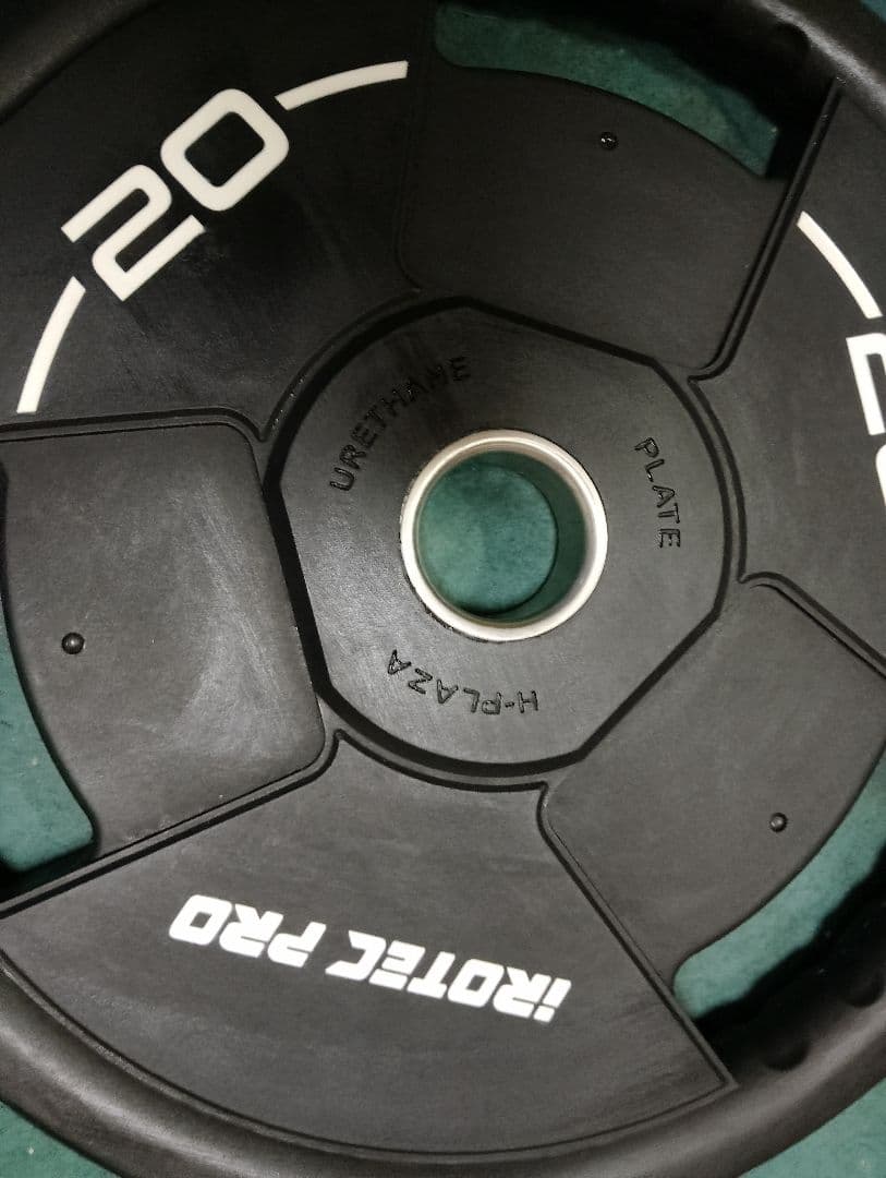 美品　アイロテック 20kgプレート 2枚 ウレタンプレート