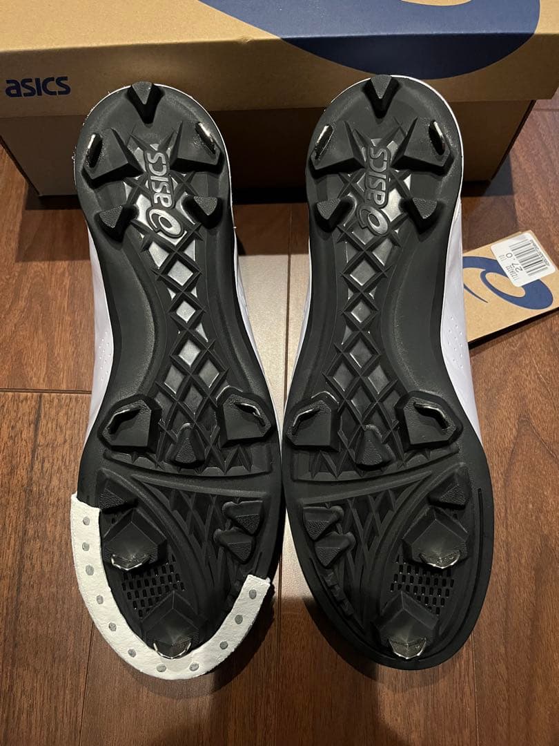 asics ホワイトスパイク 27.0 P革付き