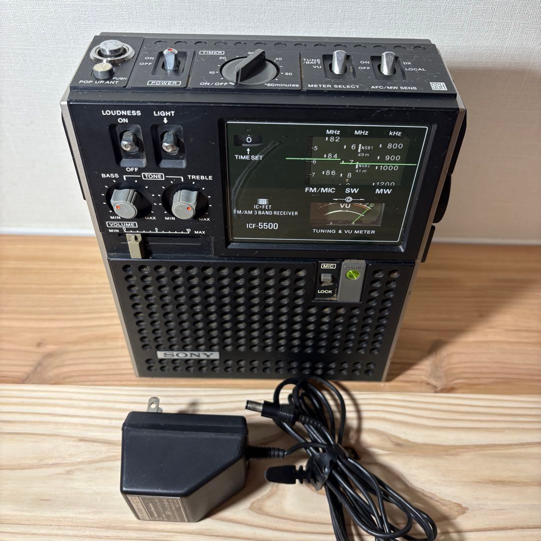 【ジャンク】SONY ICF-5500 スカイセンサー ラジオ