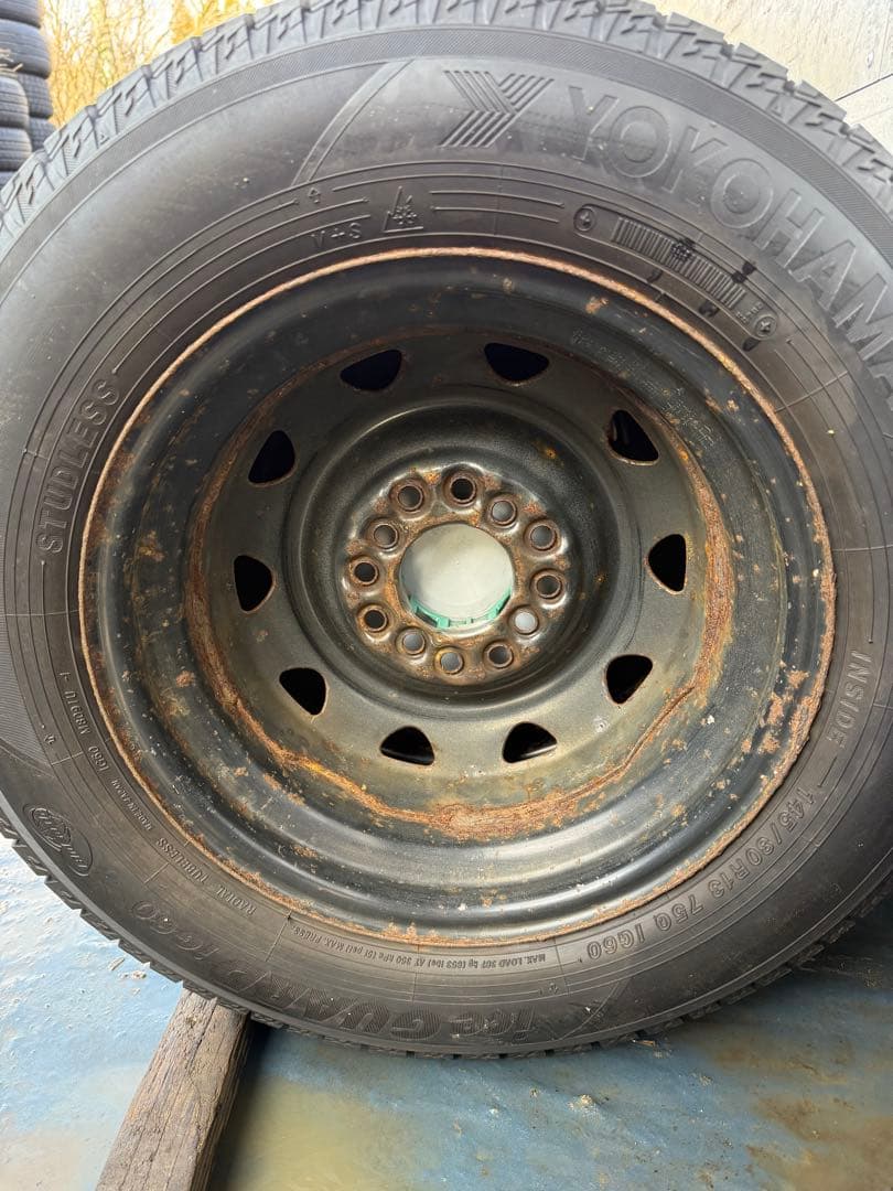 エテキチスタッドレス145／80R13 75Qスチールホイールセット深溝