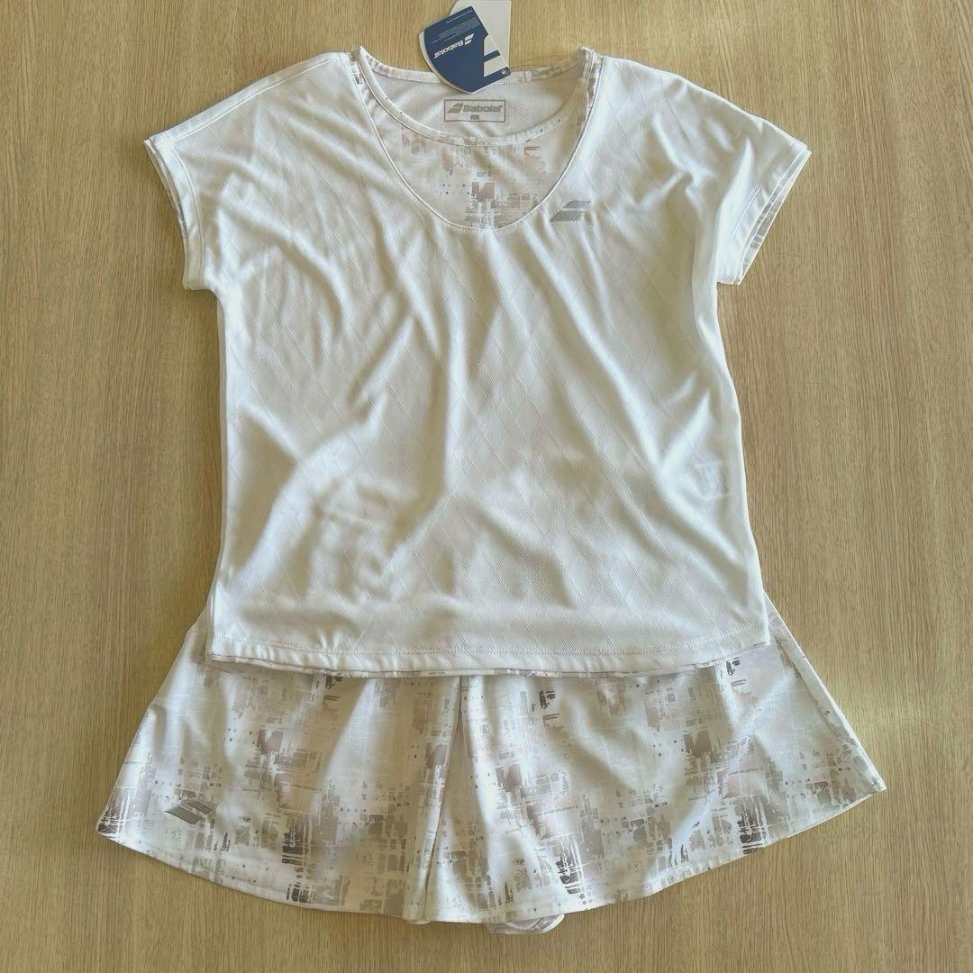 バボラ レディーステニスウエア　ゲームシャツキュロットパンツセットアップ　M