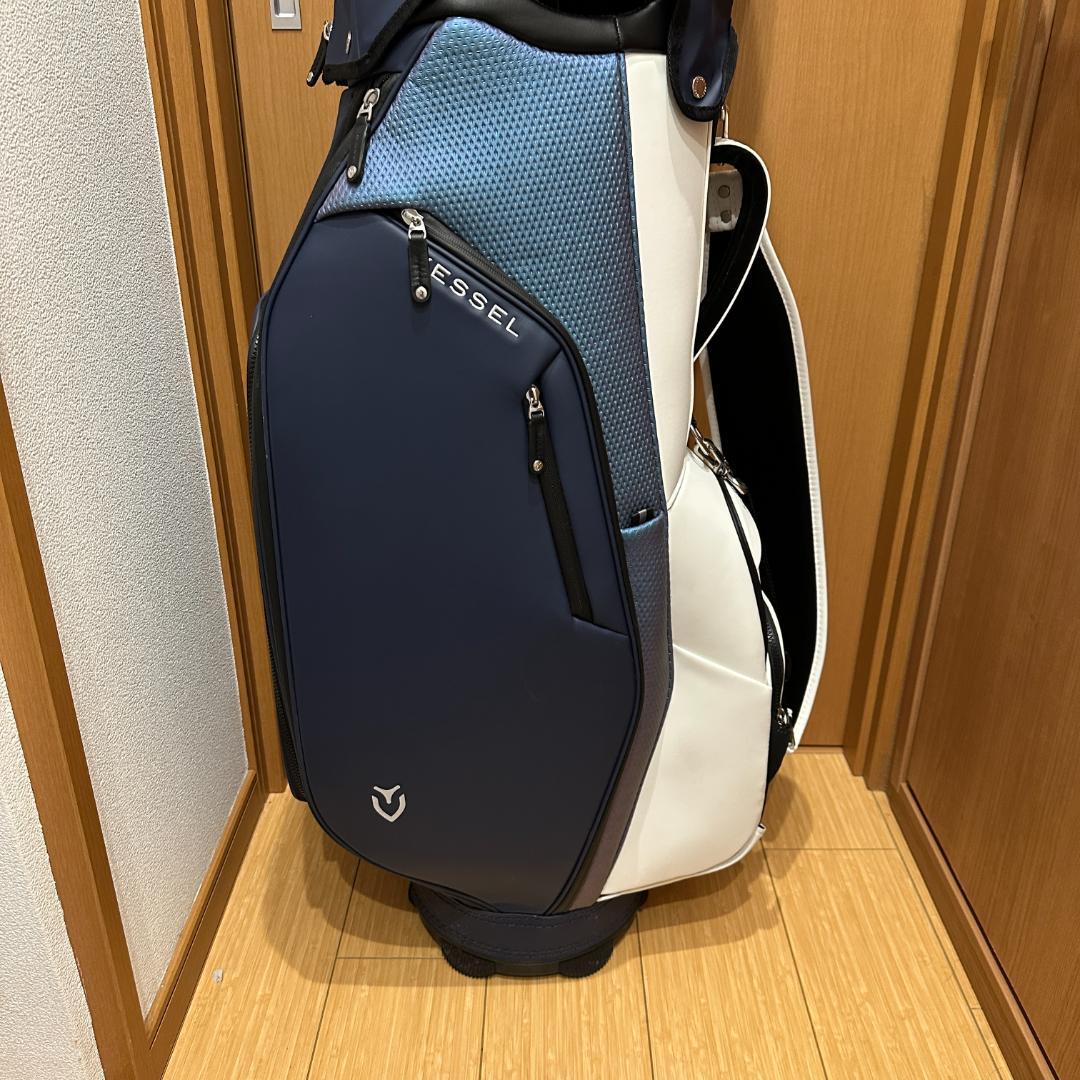 【美品】VESSEL Lux 7キャディバッグ 9型 IRIDIUM コースト