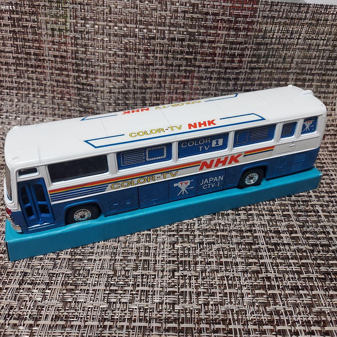NHK カラーTVバス ミニカー 約15cm