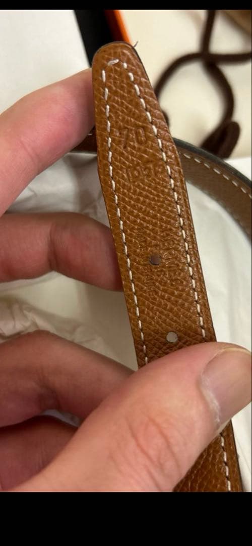 HERMES レザーベルト