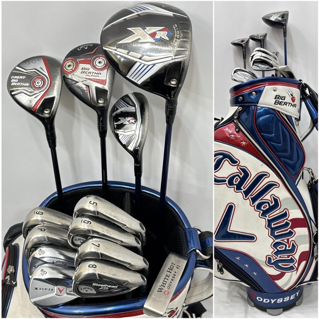 メンズ右利き初心者用　キャロウェイ　XR　ゴルフクラブセット　W-2485