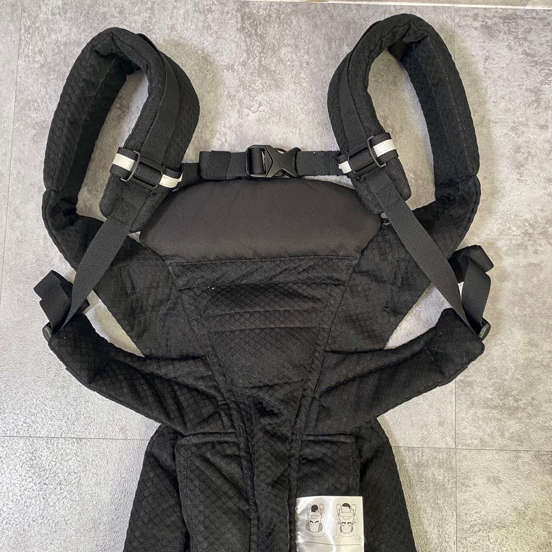 【美品】エルゴ ergo オムニブリーズ 抱っこ紐 黒 ブラック よだれカバー付