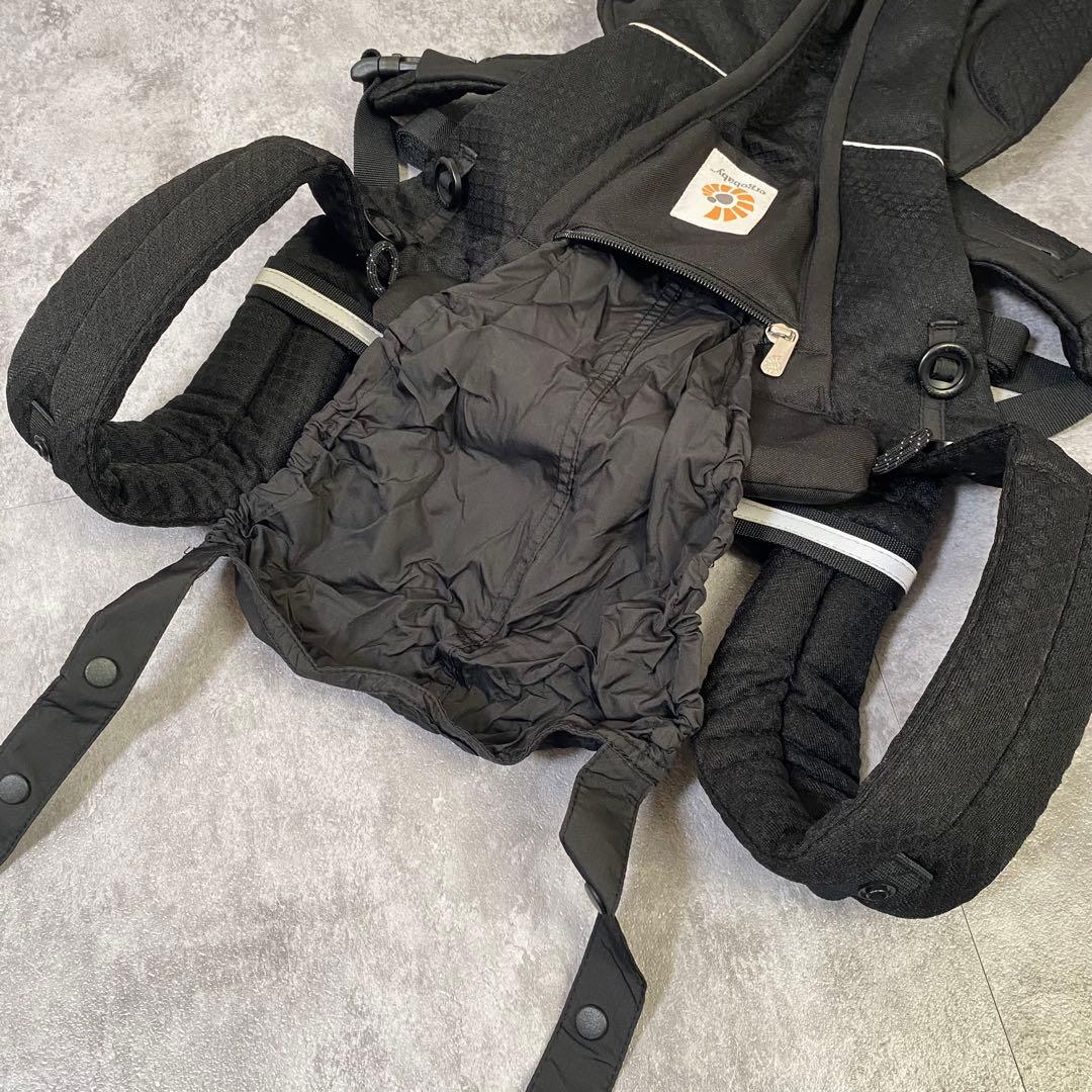 【美品】エルゴ ergo オムニブリーズ 抱っこ紐 黒 ブラック よだれカバー付