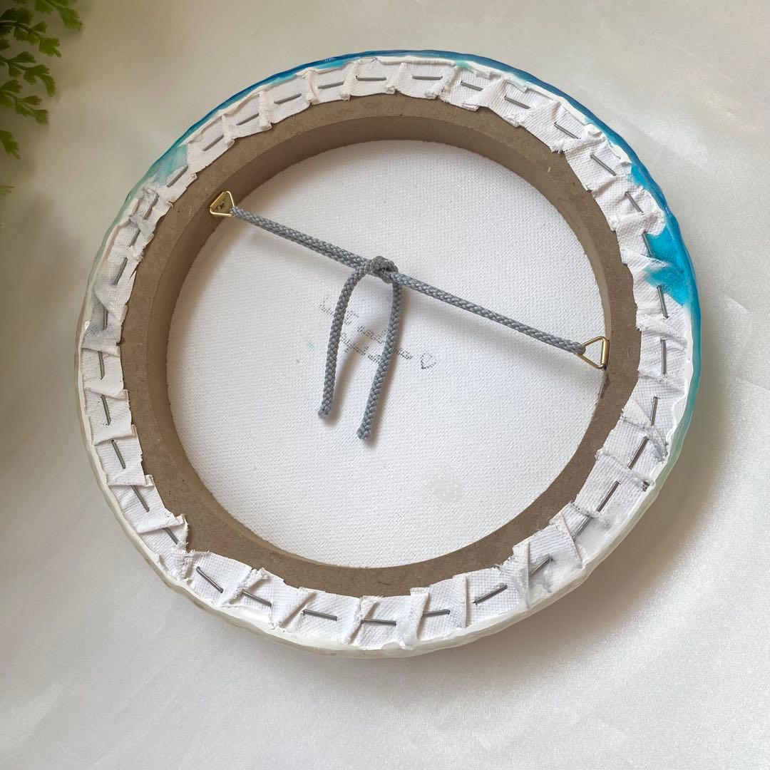 レジンアート　丸型　海アート　オーシャンアート