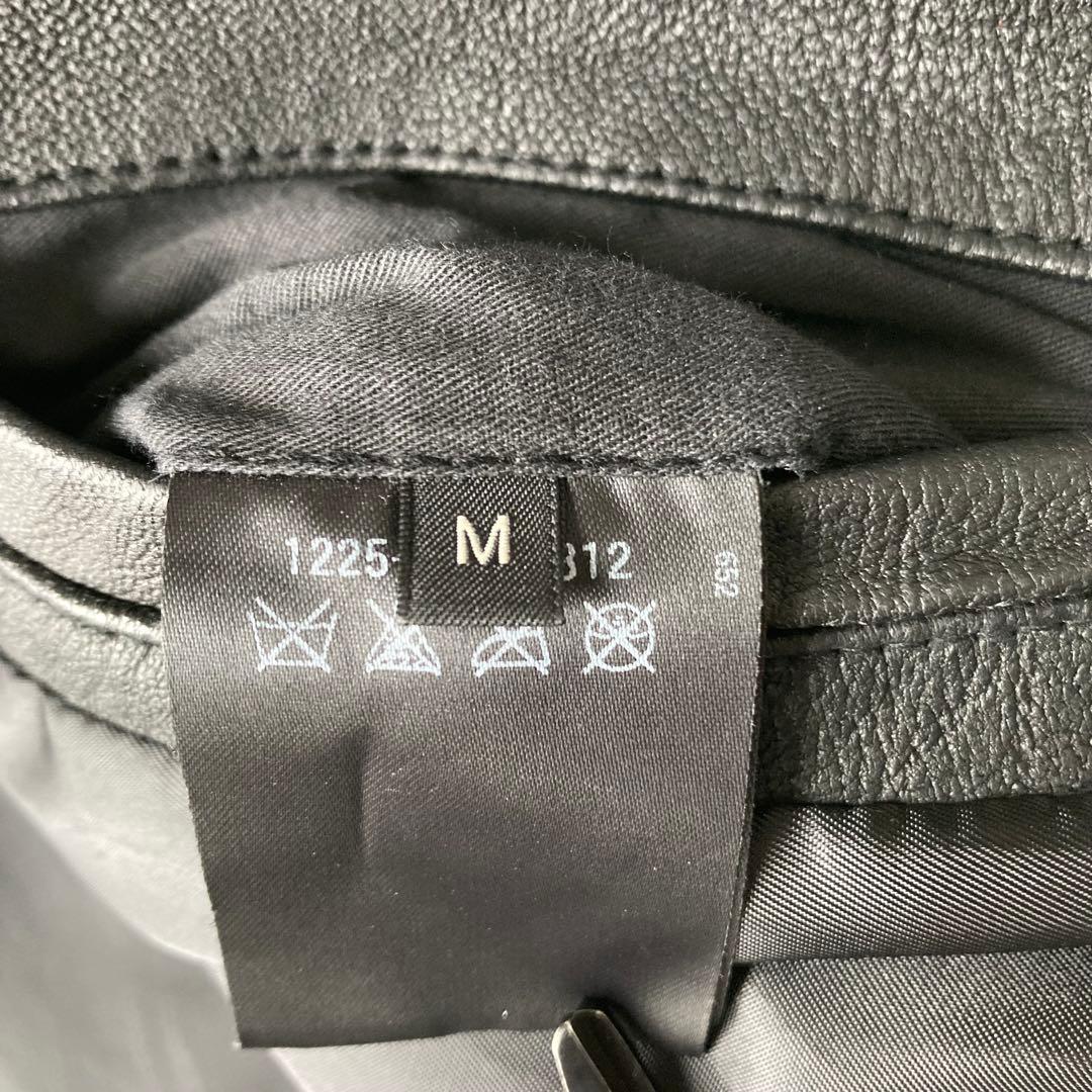 【美品】 ユナイテッドアローズ レザーシングルライダース 山羊革 レディース M