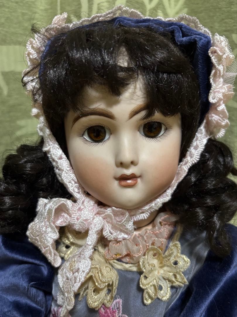 京*子様 黒髪のアンティークドール　ビスクドール　美品
