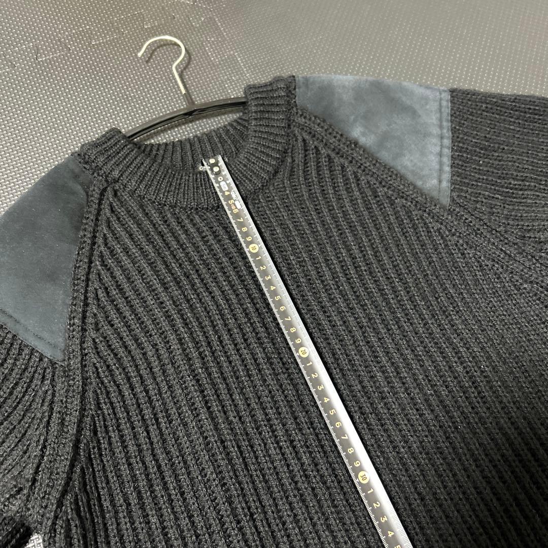 COMOLI x BLACK SHEEP コモリ ガンパッチ ニット 18AW