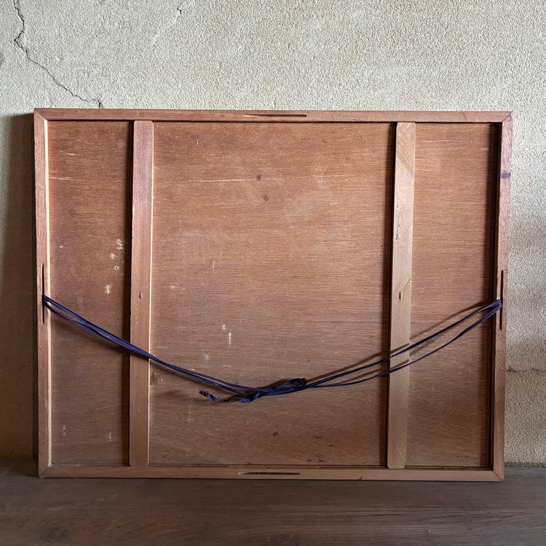 手代木克信　デッサン　素画　女性画　裸婦　サイン入　額付　25.12.17-2