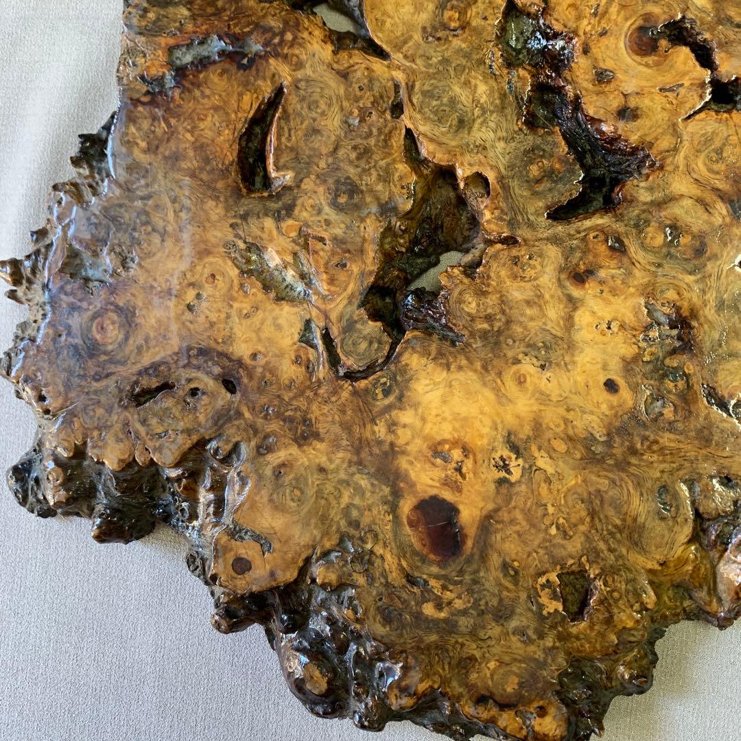 自然形状座卓　花台