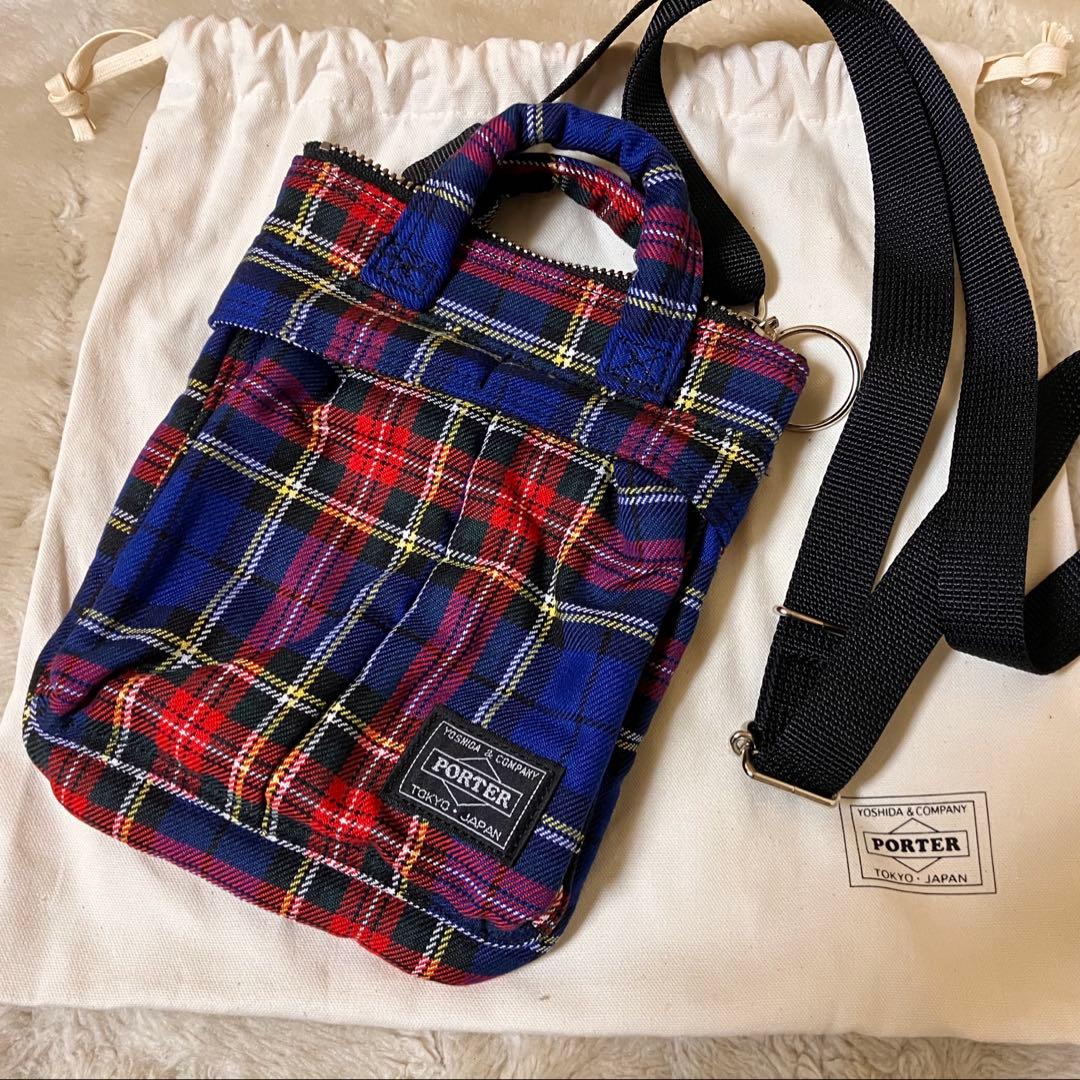 ポーター ハウル　タータン　ショルダーバック