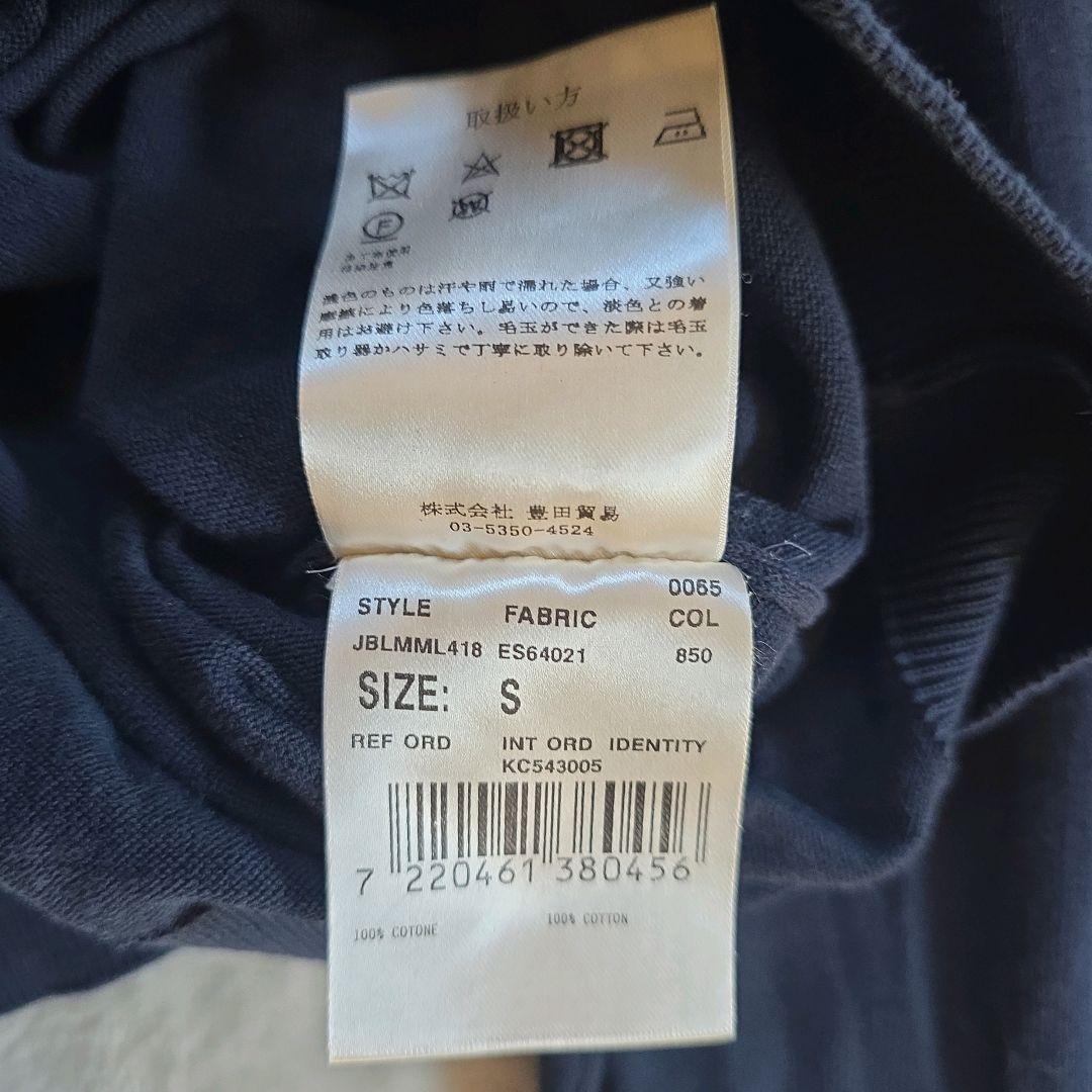 ラルディーニ コットンクレープ モックネックニット 25SS ネイビー
