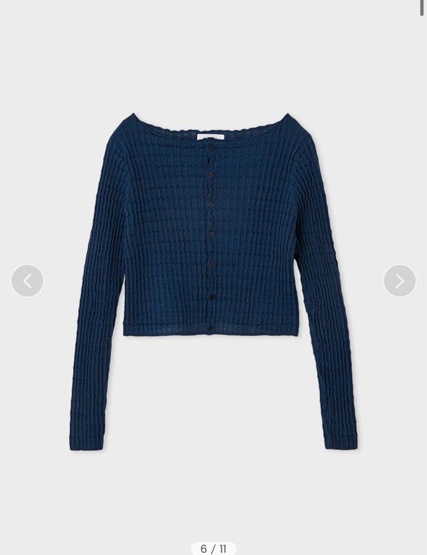 miesrohe スクエアパターンニットＣＤ　ダークブルー