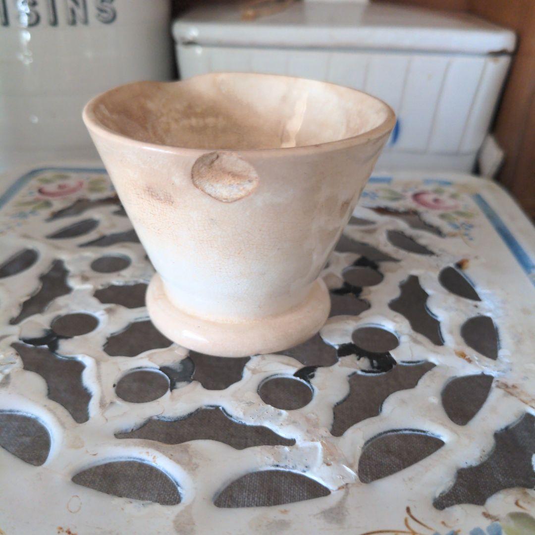 クレイユモントロー可愛いコンフィチュールポット TABLESPOONSミルク色