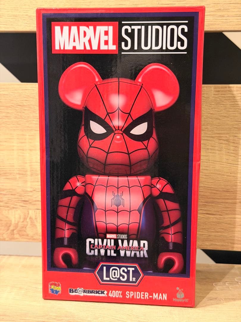 新品未開封BE@RBRICK 400% SPIDER-MAN CIVIL WAR