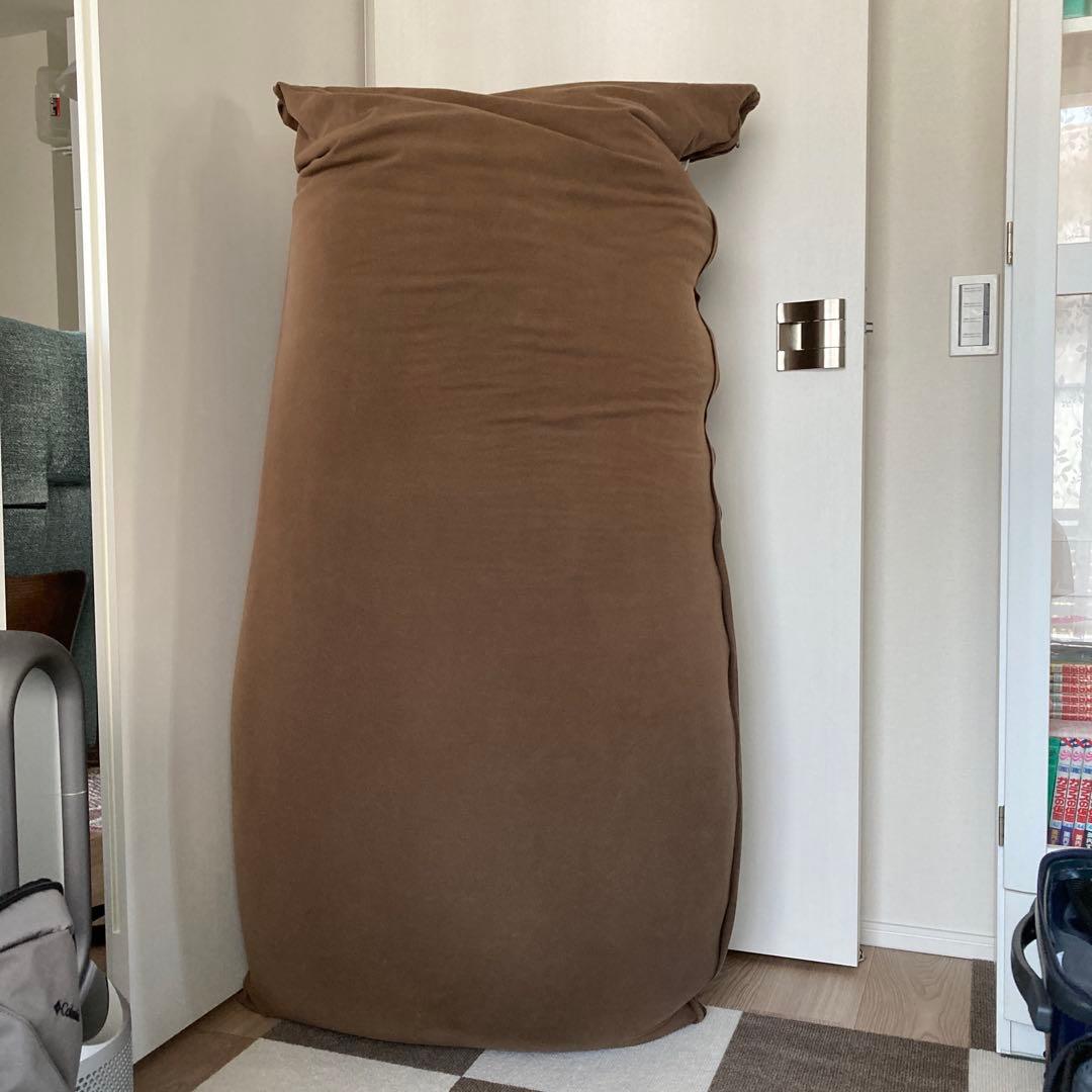 YogiboMaxチョコレートブラウンとカバー（ディープパープル）