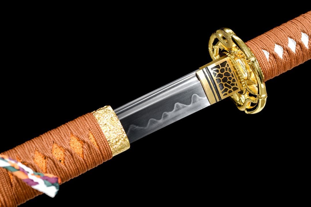 武具　刀装具　日本刀　模造刀 居合刀 【金蛇唐横刀】 直刀