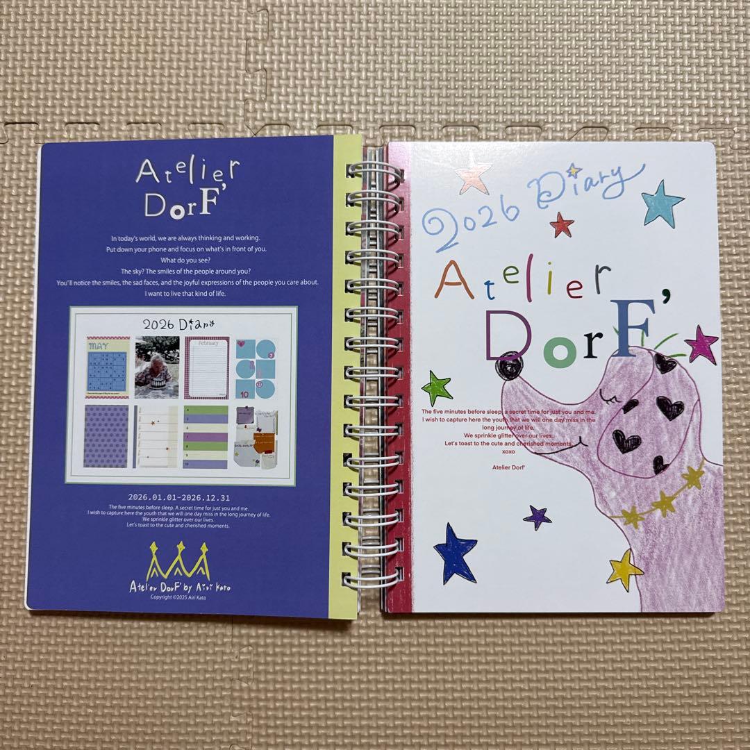 早い者勝ち！Atelier Dorf 2026 Diary A5サイズ