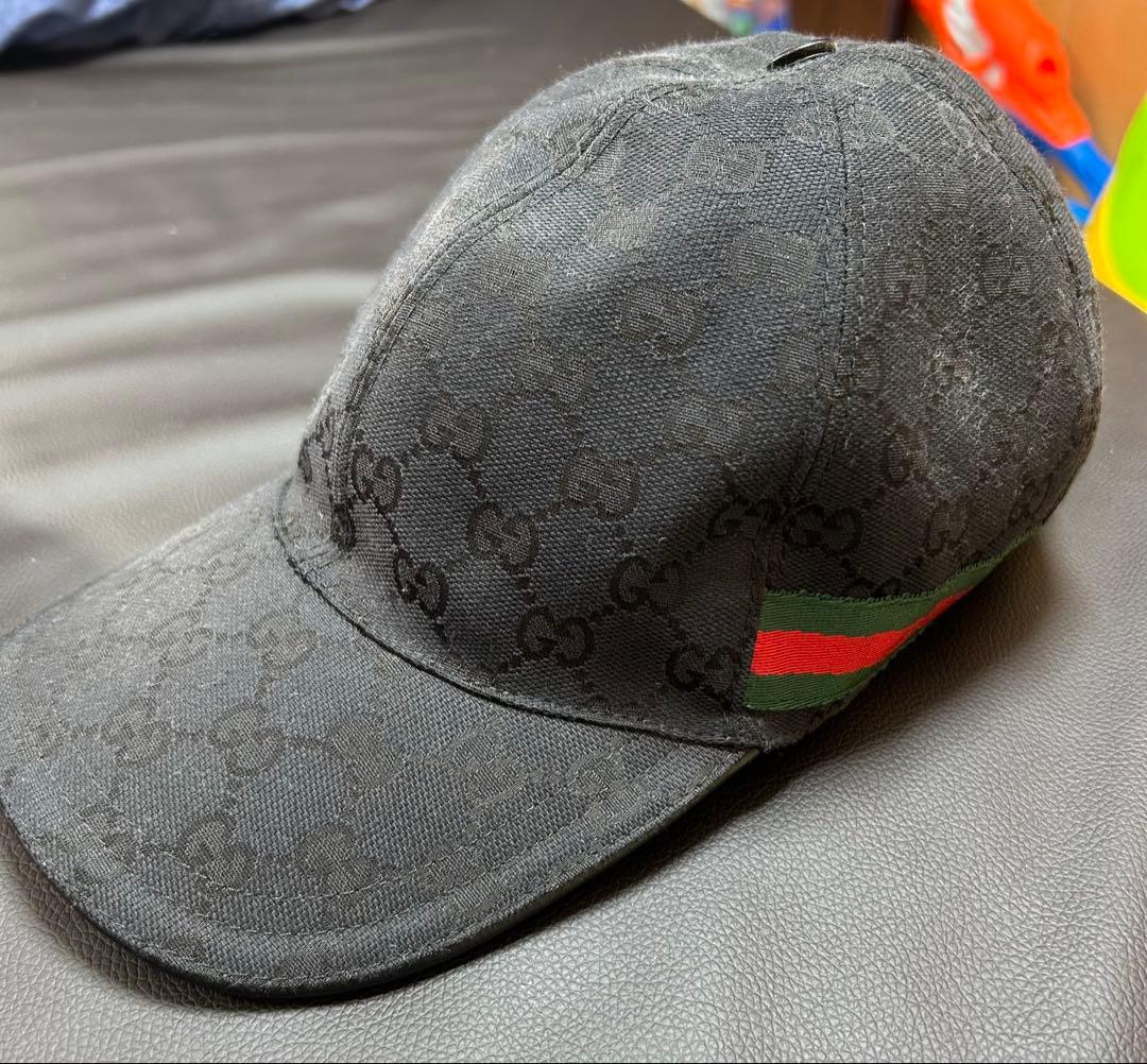 Gucci GG グッチ　キャップ　ブラック　L59