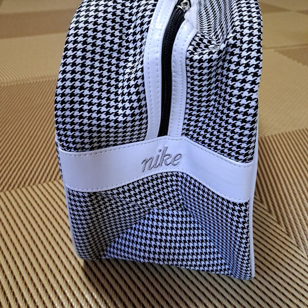 【新品未使用品希少】ナイキゴルフ ボストンバッグ　千鳥格子柄　レディース