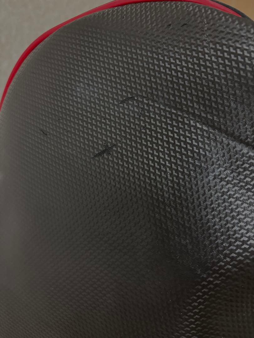 やっさん　le coq sportif キャディバッグ ブラック レッド