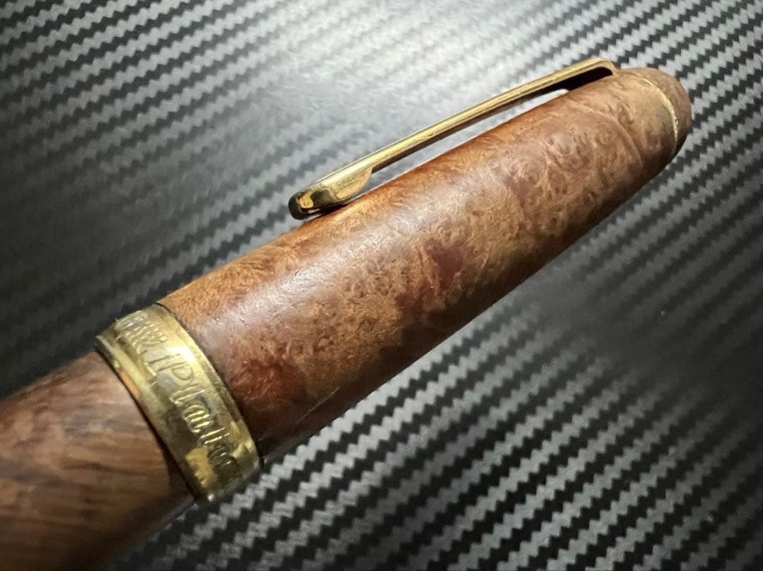 美品 プラチナ 3776 センチュリー ブライヤー 万年筆 M 中字