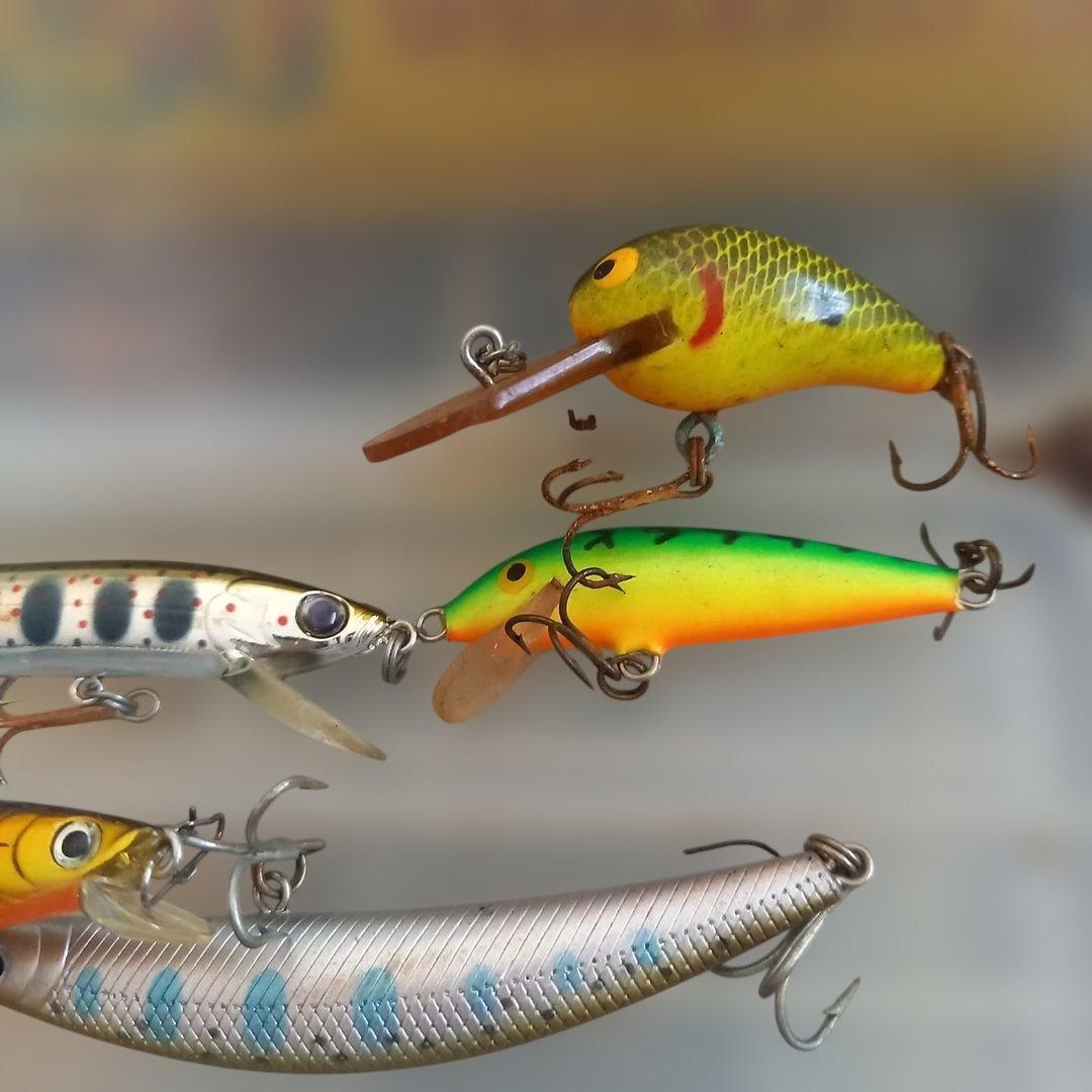 釣具用品★バス釣り★ホーグリー・ルアー★ミノーセット★グラインダー武蔵ルアー付