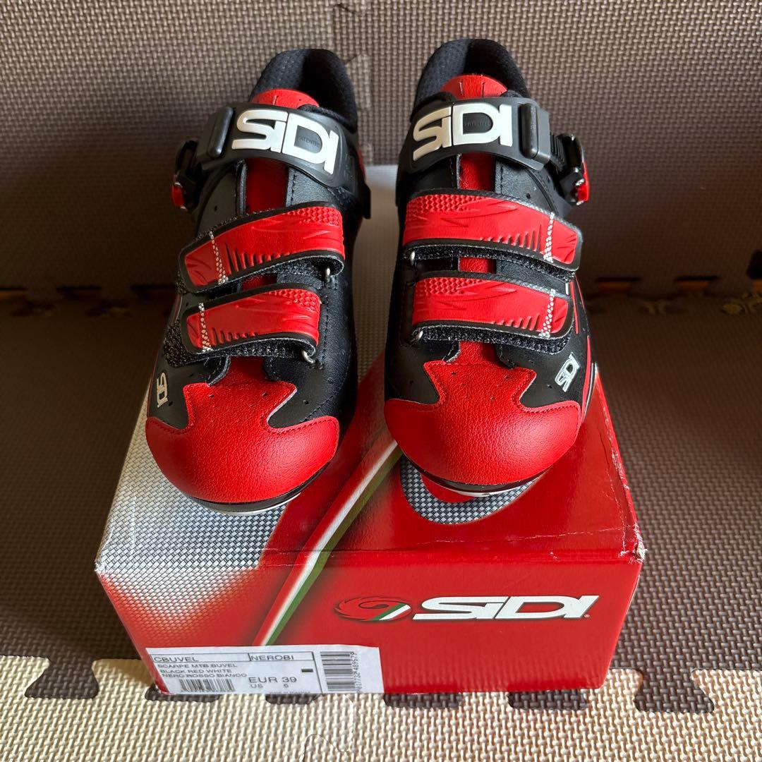 【値下げ】SIDI BUVEL EUR 39(24.5cm) ブラック/レッド