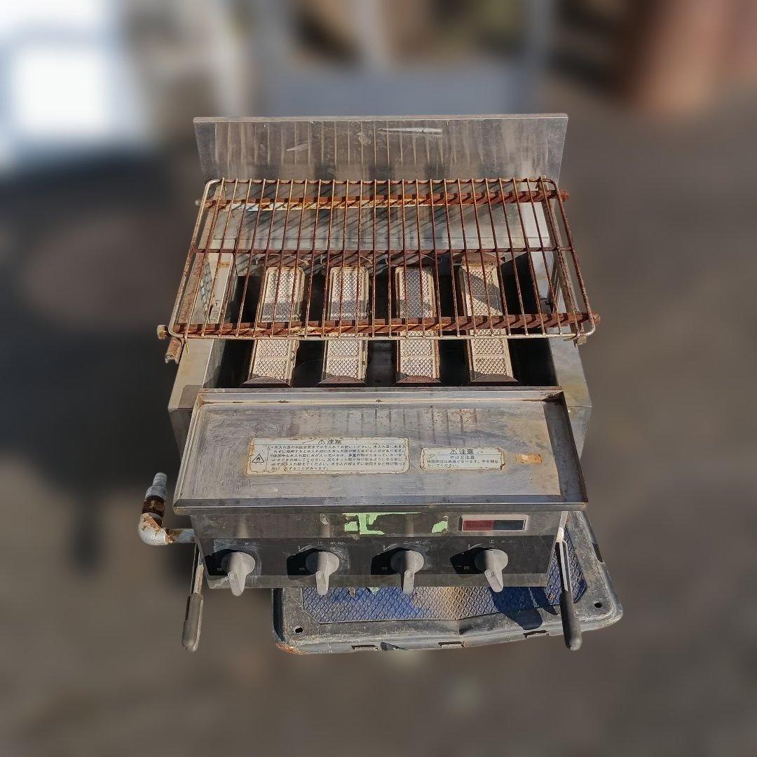 5046）リンナイ　荒磯　ガス赤外線グリラー　RGA-404A　都市ガス用　難有