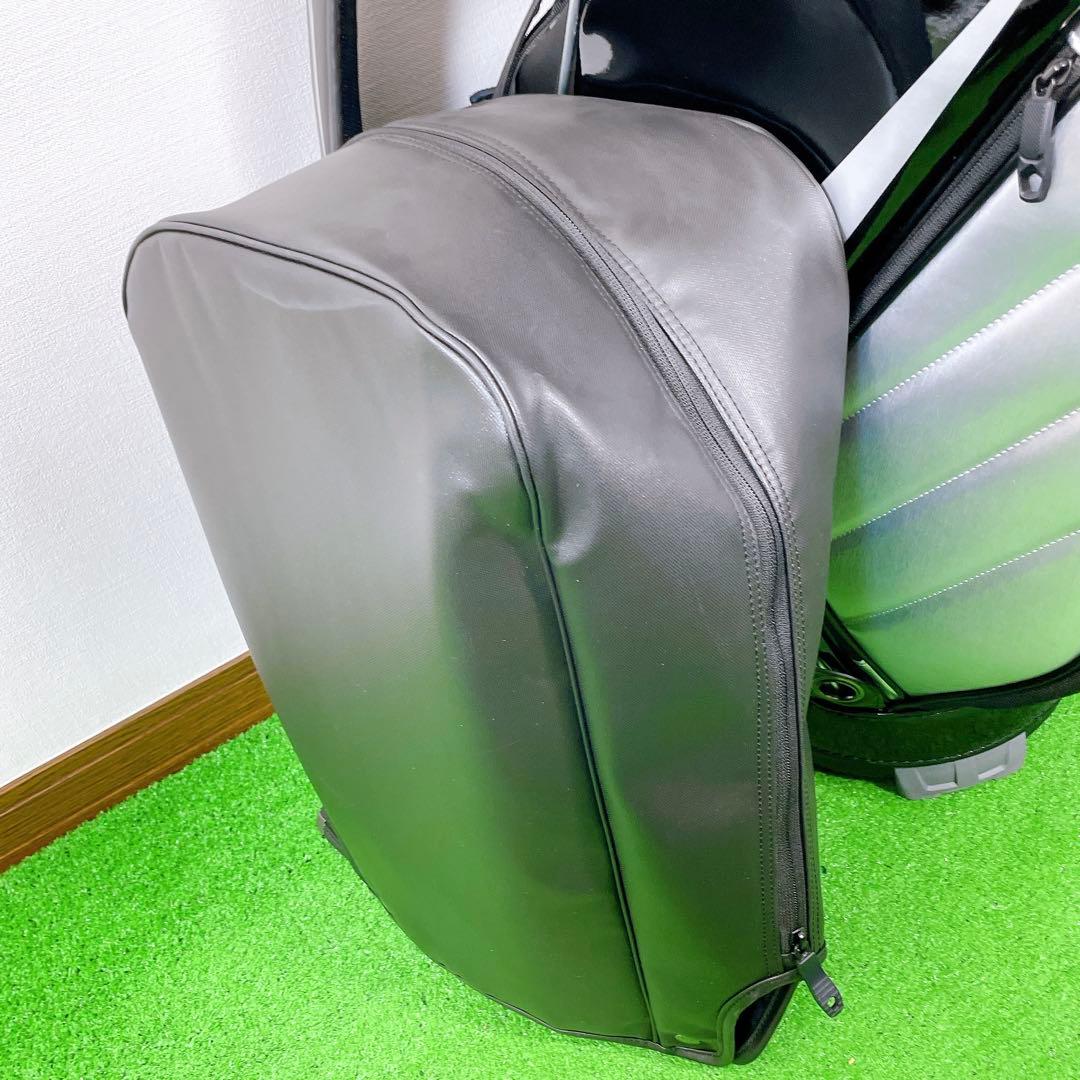 美品　NIKE キャディバック　ブラックxシルバー　GF3006 9型　黒